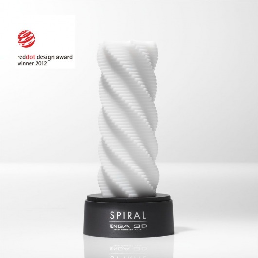 Белый 3D мастурбатор SPIRAL - Tenga - в Невинномысске купить с доставкой