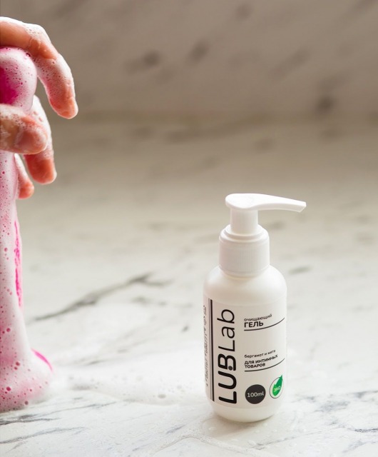 Очищающий эко-гель для секс-игрушек с ароматом бергамота и мяты - 100 мл. - LUBLab - купить с доставкой в Невинномысске
