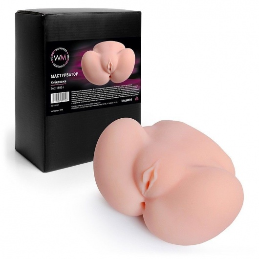 Реалистичный мастурбатор с двумя функциональными отверстиями - Erowoman-Eroman - в Невинномысске купить с доставкой