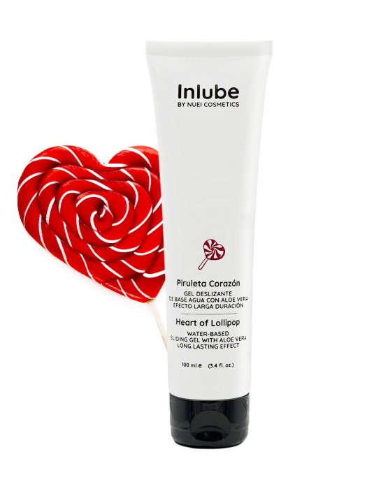 Смазка на водной основе Nuei Inlube Lollipop с алоэ вера и ароматом леденцов - 100 мл. - Nuei cosmetics - купить с доставкой в Невинномысске