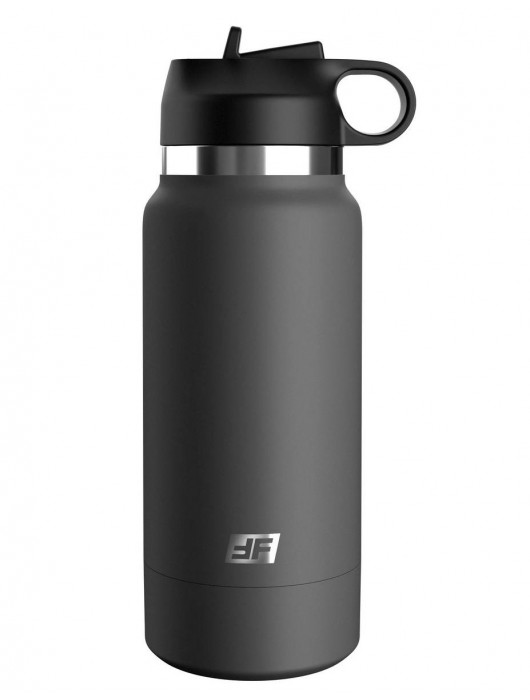 Серый мастурбатор в виде бутылки F*ck Flask - Pipedream - в Невинномысске купить с доставкой