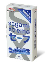 Презервативы Sagami Xtreme Ultrasafe с двойным количеством смазки - 10 шт. - Sagami - купить с доставкой в Невинномысске