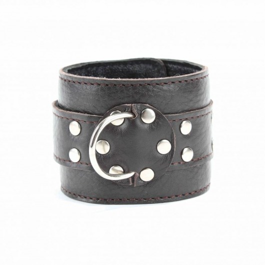 Кожаные наручники на металлической цепочке - БДСМ Арсенал - купить с доставкой в Невинномысске