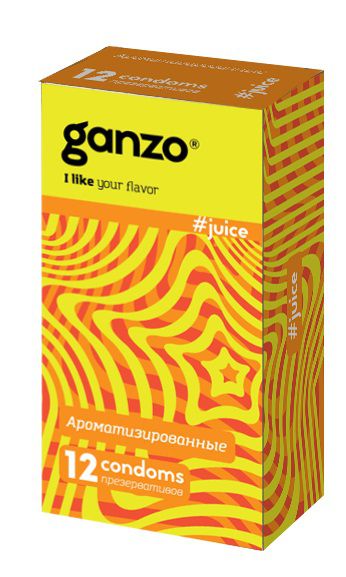 Ароматизированные презервативы Ganzo Juice - 12 шт. - Ganzo - купить с доставкой в Невинномысске