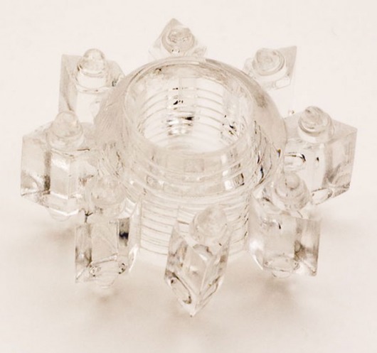 Прозрачное гелевое эрекционное кольцо-звезда - Toyfa Basic - в Невинномысске купить с доставкой