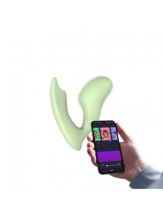 Зеленый вибратор Magic Motion Umi - 9,5 см. - Magic Motion