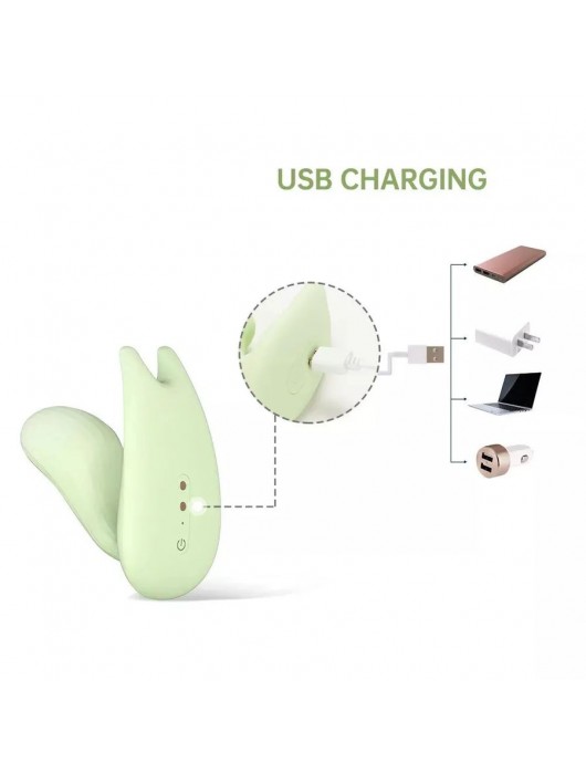 Зеленый вибратор Magic Motion Umi - 9,5 см. - Magic Motion