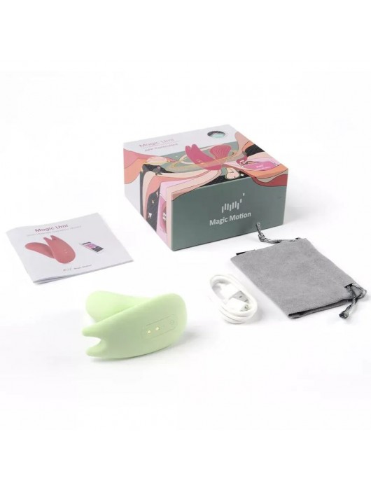 Зеленый вибратор Magic Motion Umi - 9,5 см. - Magic Motion