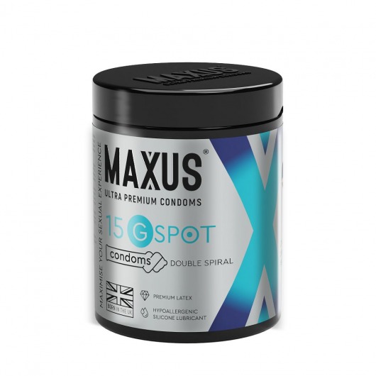 Гладкие презервативы Maxus G spot с двойной спиралью - 15 шт. - Maxus - купить с доставкой в Невинномысске