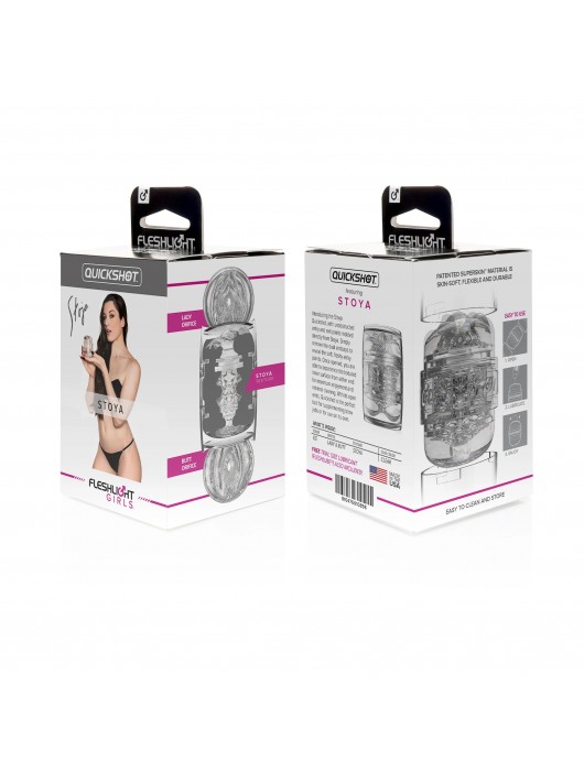 Мастурбатор Fleshlight Quickshot Stoya - вагина и анус - Fleshlight - в Невинномысске купить с доставкой