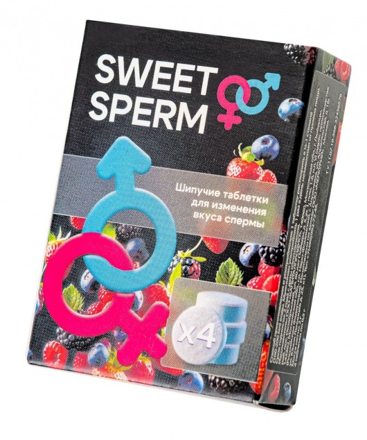 Шипучие таблетки для мужчин Sweet Sperm для изменения вкуса спермы (4 шт. по 0,5 гр.) - Капиталпродукт - купить с доставкой в Невинномысске