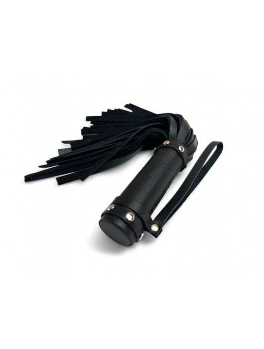 Черная генитальная мини-плеть Queen Arsenal - 26 см. - БДСМ Арсенал - купить с доставкой в Невинномысске