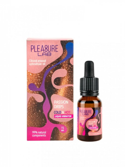 Жидкий вибратор Passion Drips Cold n Hot - 15 мл. - Pleasure Lab - купить с доставкой в Невинномысске