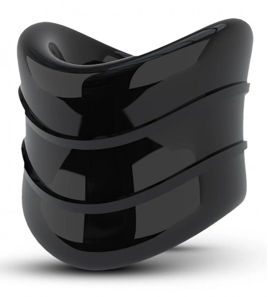 Черное эрекционное кольцо на мошонку Beef Ball Stretcher Snug X Long - Blush Novelties - в Невинномысске купить с доставкой