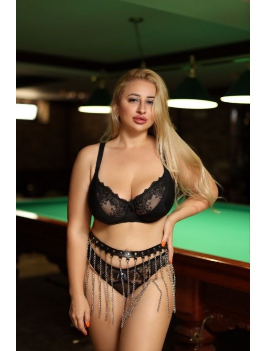 Черно-серебристая портупея-юбка plus size с цепочками - БДСМ Арсенал - купить с доставкой в Невинномысске