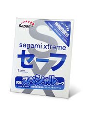 Презерватив Sagami Xtreme Ultrasafe с двойным количеством смазки - 1 шт. - Sagami - купить с доставкой в Невинномысске