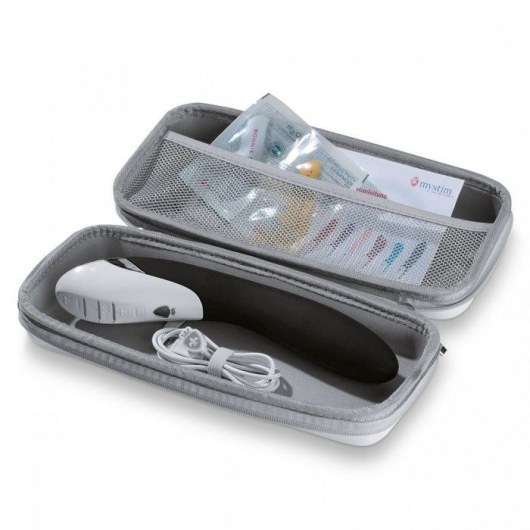 Вибратор с электростимуляцией Sizzling Simon Black Edition - 27 см. - MyStim - купить с доставкой в Невинномысске