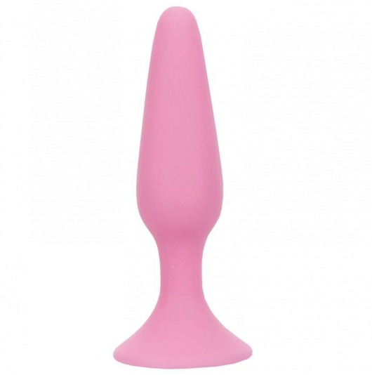 Розовая анальная пробка BEAUTIFUL BEHIND SILICONE BUTT PLUG - 11,4 см. - NMC