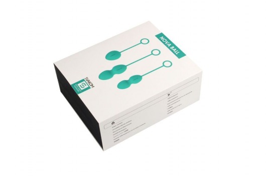 Набор зелёных вагинальных шариков Nova Ball со смещенным центром тяжести - Svakom