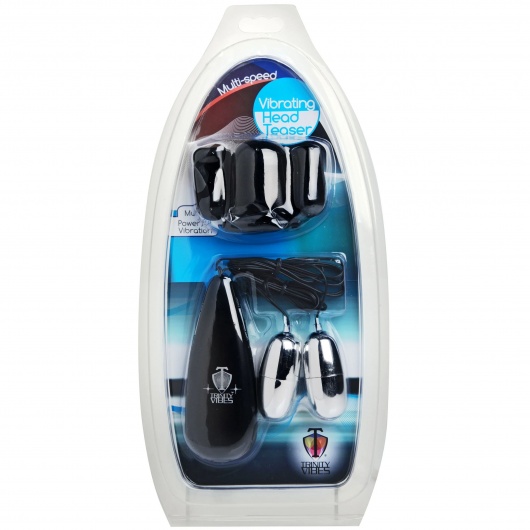 Черная стимулирующая насадка для головки полового члена Multi Speed Vibrating Penis Head Teaser - XR Brands - в Невинномысске купить с доставкой