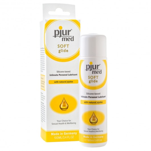 Силиконовый лубрикант с жожоба pjur MED Soft glide - 100 мл. - Pjur - купить с доставкой в Невинномысске