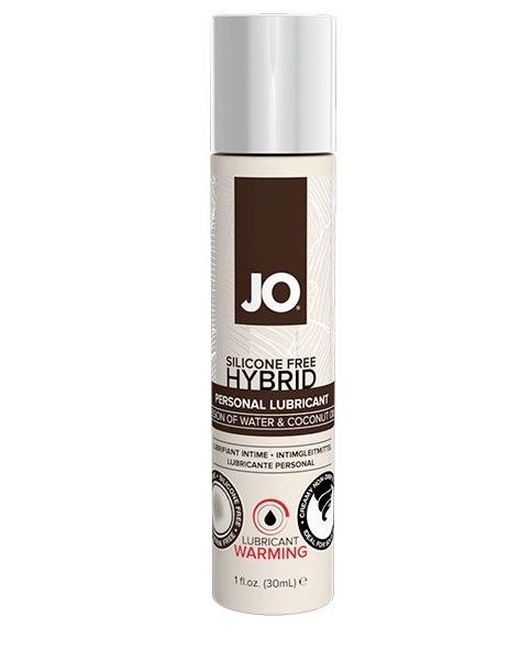 Водно-масляный лубрикант с разогревающим эффектом JO Silicone Free Hybrid Lubricant WARMING  - 30 мл. - System JO - купить с доставкой в Невинномысске