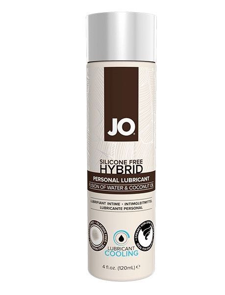 Водно-масляный лубрикант с охлаждающим эффектом JO Silicon free Hybrid Lubricant COOLING - 120 мл. - System JO - купить с доставкой в Невинномысске