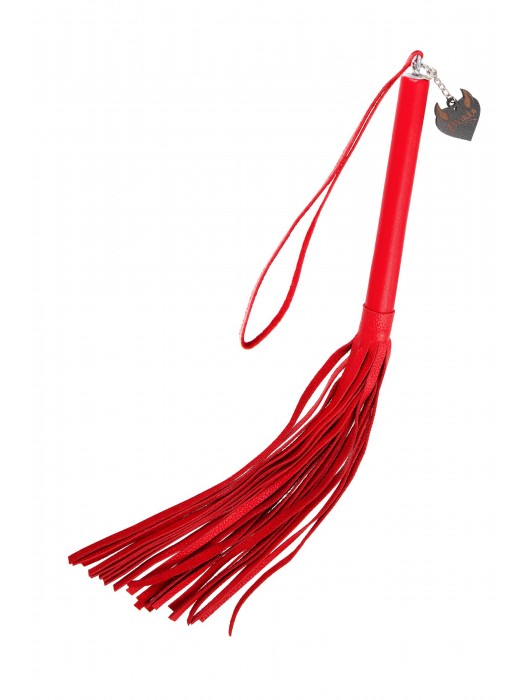 Красная кожаная плеть с петлёй - 50 см. - Pecado - купить с доставкой в Невинномысске