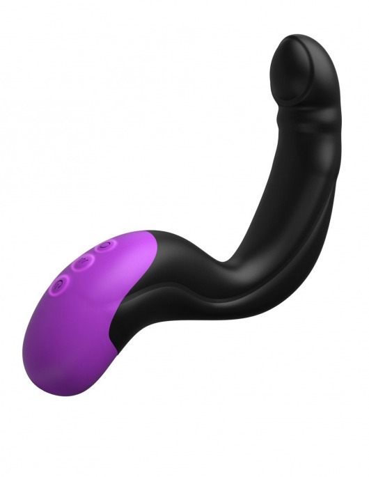 Черно-фиолетовый вибромассажёр простаты Hyper-Pulse P-Spot Massager - Pipedream - в Невинномысске купить с доставкой