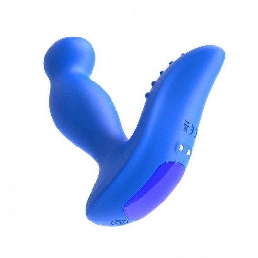 Синий вибромассажер простаты 3,5’’ P-spot Massager - 12,5 см. - Erokay - в Невинномысске купить с доставкой