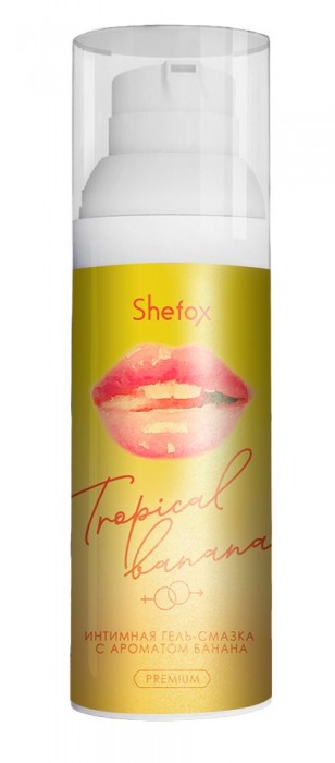 Интимная гель-смазка Shefox Premium «Тропический банан» - 50 мл. - Shefox - купить с доставкой в Невинномысске