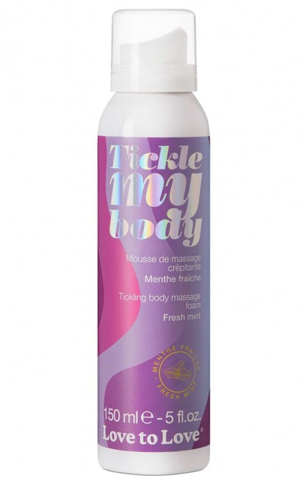 Массажная хрустящая пенка Tickle My Body Fresh Mint с ароматом мяты - 150 мл. - Love to Love - купить с доставкой в Невинномысске