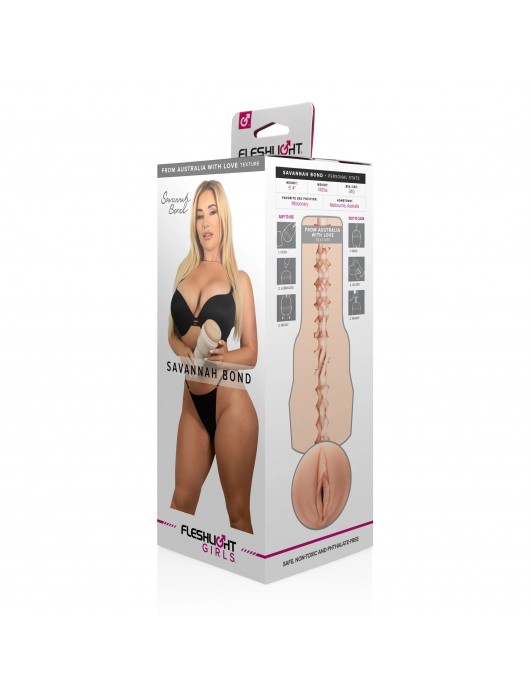 Мастурбатор-вагина Fleshlight Girls - Savannah Bond From Australia With Love - Fleshlight - в Невинномысске купить с доставкой