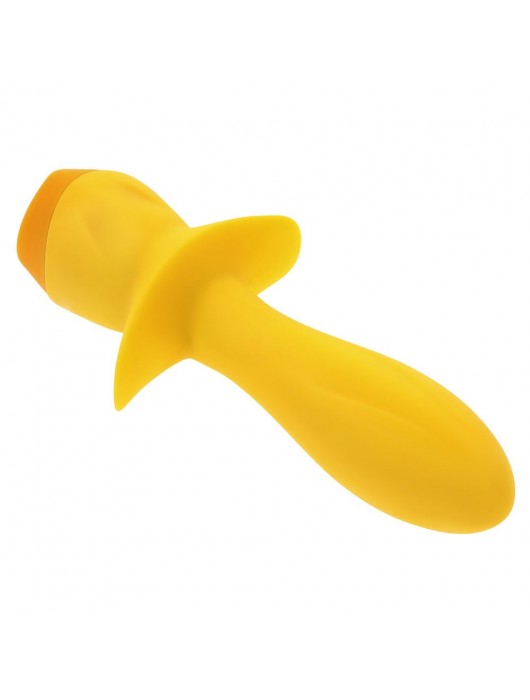 Желтая анальная вибропробка Mellow Yellow - 13,5 см. - Selopa