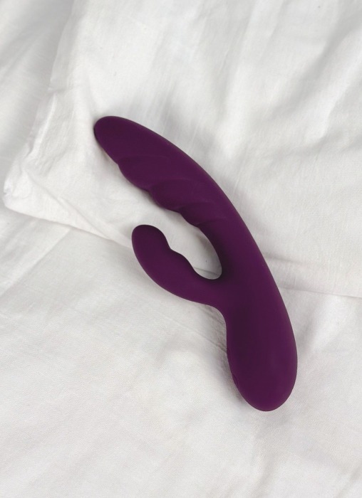 Фиолетовый вибратор-кролик Atlas - 19,8 см. - Le Frivole
