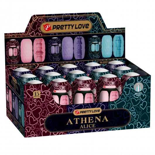 Набор из 15 мастурбаторов Athena Alice - Baile - в Невинномысске купить с доставкой