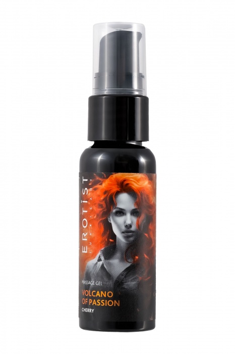 Гель с эффектом вибрации Volcano Of Passion со вкусом вишни - 25 мл. - Erotist Lubricants - купить с доставкой в Невинномысске