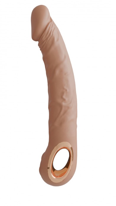 Телесный перезаряжаемый реалистичный вибратор Relax - 22 см. - Lola Games
