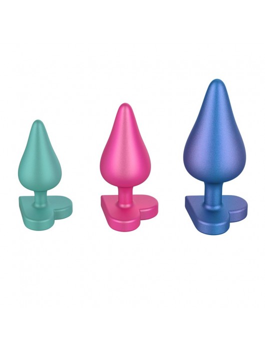 Набор из 3 анальных пробок Romp Luster - ROMP