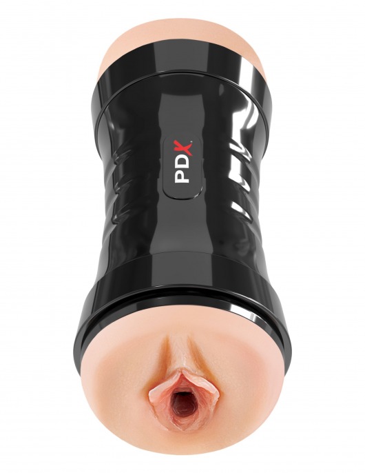 Двусторонний мастурбатор в колбе Super Flip-A-Pussy Over - Pipedream - в Невинномысске купить с доставкой