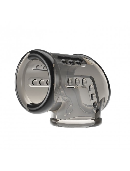 Дымчатая насадка на пенис и мошонку - Baile - в Невинномысске купить с доставкой