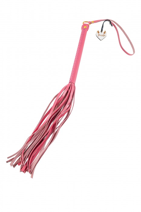 Розовая кожаная плеть - 50 см. - Pecado - купить с доставкой в Невинномысске