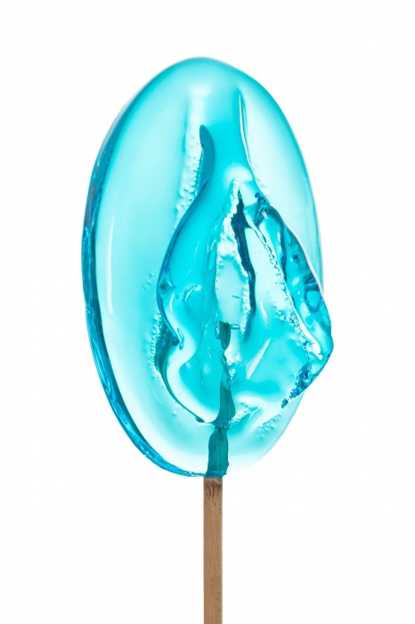 Леденец в форме вагины со вкусом блю кюрасао - 50 гр. - Sosuчki - купить с доставкой в Невинномысске