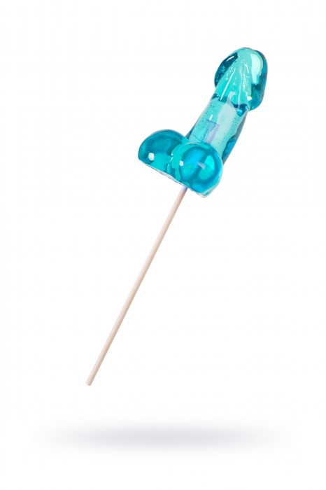 Голубой леденец в форме члена со вкусом блю кюрасао - 80 гр. - Sosuчki - купить с доставкой в Невинномысске