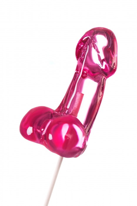 Розовый леденец в форме члена со вкусом айриш крим - 80 гр. - Sosuчki - купить с доставкой в Невинномысске