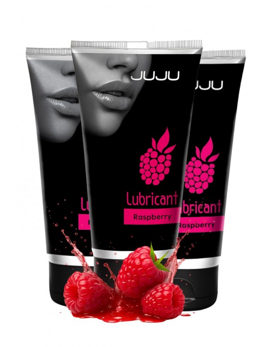 Набор из 3 съедобных лубрикантов JUJU со вкусом малины - JuJu - купить с доставкой в Невинномысске
