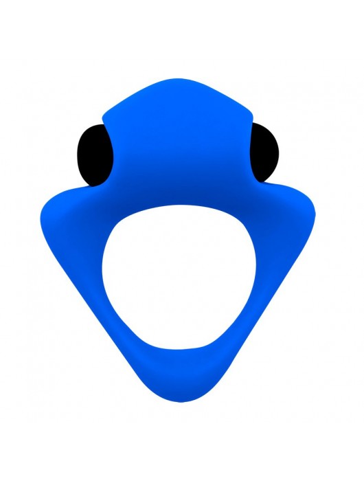 Синее эрекционное кольцо Wooomy Tribeс с вибрацией - Adrien Lastic - в Невинномысске купить с доставкой