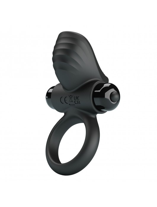 Черное эрекционное кольцо с вибрацией Adrien - Baile - в Невинномысске купить с доставкой
