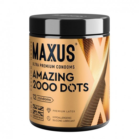 Точечные презервативы MAXUS 2000 Amazing Dots с железным кейсом - 12 шт. - Maxus - купить с доставкой в Невинномысске