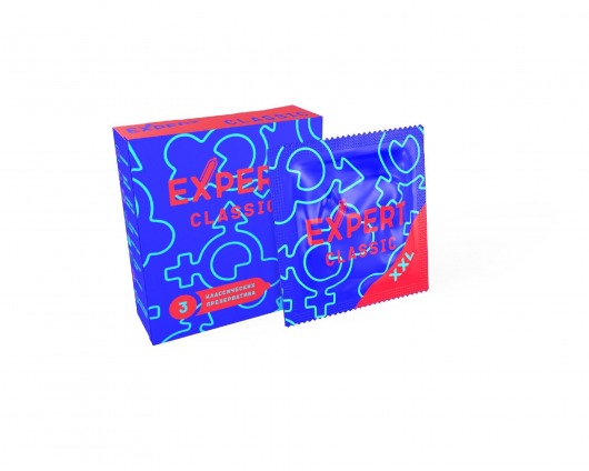 Презервативы увеличенного размера Expert Classic XXL - 3 шт. - Expert - купить с доставкой в Невинномысске